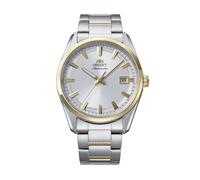 Orient Stretto Date Silver Dial Silver Tone Stainless Steel Bracelet Watch