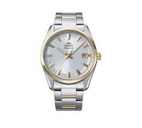 Orient Stretto Date Two Tone Silver Dial Steel, One Colour, Men One Colour