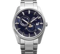 Orient RA-AK0315L Contemporary Narrow Day & Night Men's Automatic Manual Winding Mechanical Casual Bracelet and Stainless Steel Case Blue Dial