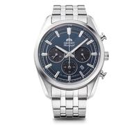 Orient Stretto Solar Chronograph 43mm Navy Blue Dial Steel Strap Men’s Watch RA-TX0303L10B Should say- Orient Stretto Solar Chronograph 40mm Navy Blue Dial Steel Strap Men’s Watch RA-TX0303L10B