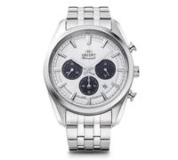 Orient Stretto Solar Chronograph 43mm White Dial Steel Strap Men’s Watch RA-TX0305S10B it should say - Orient Stretto Solar Chronograph 40mm White Dial Steel Strap Men’s Watch RA-TX0305S10B