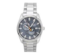 Orient Contemporary Stretto Sun and Moon 75th Anniversary Limited Edition Grey Dial Steel Strap Men’s Watch RA-AK0311N30B
