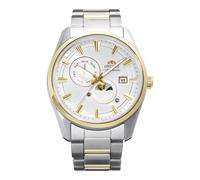 Orient Stretto Sun & Moon Automatic (41.5mm) White Dial/Stainless Steel Bracelet RA-AK0312S30B