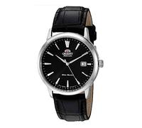 Orient "Symphony 3" Stainless Steel Japanese Automatic/Hand-Winding Dress Watch, Black - Silver, Leather Strap