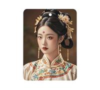 Oriental Beauty Car Air Freshener Hanging, Long Lasting Scented Car Aromatherapy Tablets, Square Fragrance Scented Cards for Vehicles, Bedroom, Wardrobe Black-style