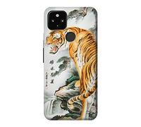 Oriental Chinese Tiger Painting Case Cover For Google Pixel 4a 5G