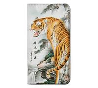 Oriental Chinese Tiger Painting PU Leather Flip Case Cover For Google Pixel 4a 5G