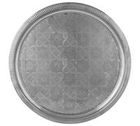 Oriental Decorative Tray Serving Tray Candle Tray Nacera Silver 38Cm
