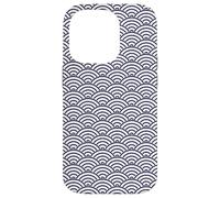 Oriental Delft Blue Koinobori Fish Scale Pattern Case for iPhone 14 Pro