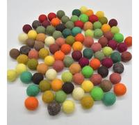 Oriental Direct 100% Wool Felt Balls 2cm - 100 Count - Autumn Woodland