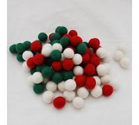 Oriental Direct 100% Wool Felt Balls - 2cm, 100 Count - Christmas Craft Kit for All Ages