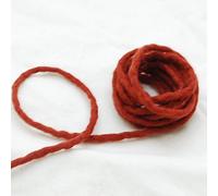 Oriental Direct 100% Wool Felt Cord - Handmade - 3 Metres - Dark Chestnut Red