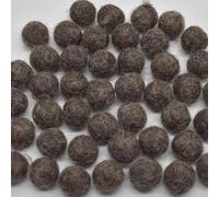 Oriental Direct based in West Yorkshire 100% Wool Felt Balls - 1.5cm - 25 Felt Balls - Brown Mix