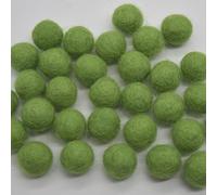 Oriental Direct based in West Yorkshire 100% Wool Felt Balls - 1.5cm - 25 Felt Balls - Light Asparagus Green