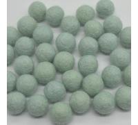 Oriental Direct based in West Yorkshire 100% Wool Felt Balls - 1.5cm - 25 Felt Balls - Mint Blue