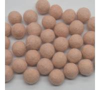 Oriental Direct based in Yorkshire 100% Wool Felt Balls - 10 Felt Balls - 1.5cm - Peach Blossom Pink