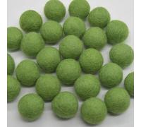 Oriental Direct based in Yorkshire 100% Wool Felt Balls - 2cm - 20 Felt Balls - Light Asparagus Green