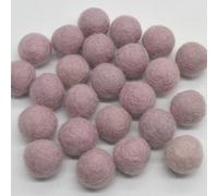 Oriental Direct based in Yorkshire 100% Wool Felt Balls - 2cm - 20 Felt Balls - Very Pale Dusty Pink