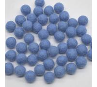 Oriental Direct based in Yorkshire 100% Wool Felt Balls - 50 Felt Balls - 1cm - French Blue