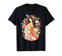Oriental Hanfu Butterfly Floral Art T-Shirt