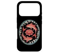 Oriental Koi Fish And Lotus Waves Design Case for iPhone 17 Pro