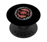 Oriental Koi Fish And Lotus Waves Design PopSockets Adhesive PopGrip