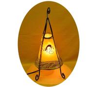 Oriental Moroccan Floor Lamp Leather Henna Lamp Coq Gecko