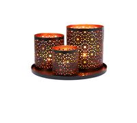Oriental Moroccan Lanterns Tea Light Holders Metal Garden Table Decoration