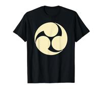 Oriental Pale Yellow Kobayakawa Japan Mon Vector Art Value Graphic T-Shirt, Men, Black, L