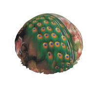 Oriental Peacock on Flower Tree Shower Cap for Women Men Large Waterproof Shower Bonnet Elastic Band Bathing Hair Hat Spa Salon Caps Double Layered Reusable Bath Caps for Long Hair, Braids