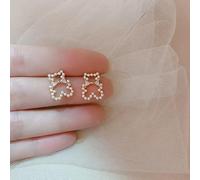 Oriental Pearl Earrings 4-5mm Gold Plated Drop(ER0110-1)