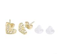 Oriental Pearl Earrings 4-5mm Gold Plated Drop(H121)