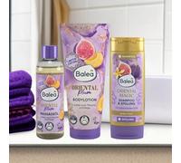 Oriental Plum Care Set (3-Piece) Balea Limited Edition Body Lotion (200 ml), Massage Oil (100 ml) & 2-in-1 Shampoo & Conditioner (100 ml) Oriental Fragrance of Plum & Fig Vegan