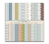 Oriental Riverkit 12 x 12 inch Double Sided Multicolored Pattern Paper, 24 Sheets, Cardstock for Scrapbooking, Cardmaking, Handmade Crafts