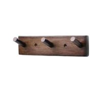 Oriental riverkit Coat Hooks Wall Mounted, Wooden Coat Hooks, Vintage Color Towel Hooks, Wood Wall Hooks, Multifunctional Scarf Hooks for Clothes, Robes, Towels, Hats or Coats (3 Hooks)