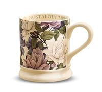 Oriental riverkit Coffee Mugs, 380ML, Porcelain Coffee Mugs with Handle, Large Coffee Cup Set with Flower Patterns, Morden Afternoon Tea Cups for Hot Chocolate, Milk, Cappuccino or Tea, Purple