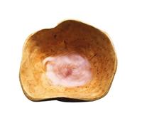 Oriental riverkit Natural Wood Fruit Bowl for Distinctive Decor, Irregular Creative Wood Bowl, Handmade Serving Wooden Fruit Bowl for Kitchen Counter (20-24 cm)