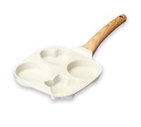 Oriental riverkit Nonstick Egg Frying Pan, 4-Cup Aluminum Omelet Pan, Breakfast Frying Pan for Cooking Eggs, Burger or Bacon, All Stoves Compatible