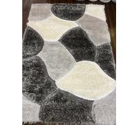 oriental rug company Rugs 3d Shaggy rug 120x170cm Living Room, New Pebble Design Grey/Silver Modern Home Rugs/Carpets/Mats Medium/Large Size Super Thick Pile 5CM Heavy weight