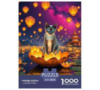 Oriental Shorthair 1000 Pieces Jigsaw Puzzles Pet Cats Puzzle for Adults Creative Home Decoration Gifts for Men Age 14+ ForAdults 38x26cm/1000pcs