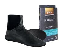 Oriental Trade 1 pair of Quality 100% Leather Socks slip-on no zip boxed Turkey prayer Unisex