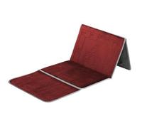Oriental Trade Backrest Prayer Mat with Carry Bag - Large Foldable Polyester Raschel Muslim Prayer Rug for Salah, Travel, Mosque, Hajj and Umrah (Maroon)