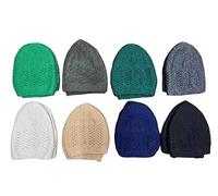Oriental Trade Men Skull Cap Muslim Islamic Prayer Hat Topi Kufi Wool (UK, Alpha, One Size, Light Green)