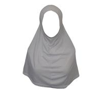 Oriental Trade Ninja Under Scarf Hijab, Plain Cotton Turlu, 40 x 43 cm, Machine Washable (Light Gray, Medium)