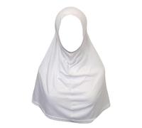 Oriental Trade Pull on Instant 1Pc Lycra cotton Yusra Amira School Madrasah Hijab Turkish (White, Medium)