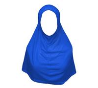 Oriental Trade Pull on Instant 1Pc Stretch fabric cotton Yusra Amira School Madrasah Hijab Turkish (Royal Blue, Small)