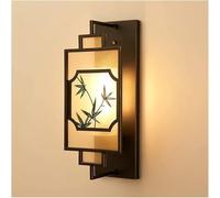 Oriental Traditional Zen Wall Lamp with Fabric Lampshade, E27 Socket Hanging Sconce Light, Elegant Chaner for Home Decor, Ambient Lighting, Unique Design