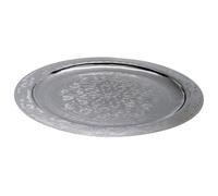 Oriental Tray Mehdia 40Cm Silver Colored