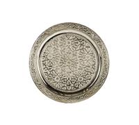 Oriental Tray Mehdia Silver Colored 30Cm