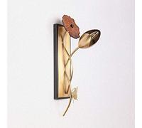 Oriental Wall Sconce, Traditional Creative Siet Copper Wall Light Indoor Wall Lamp Wall Wash Lights Inside Decor Lighting Fixtures for Living Room Bedroom Hallway, E14 Base,White Light